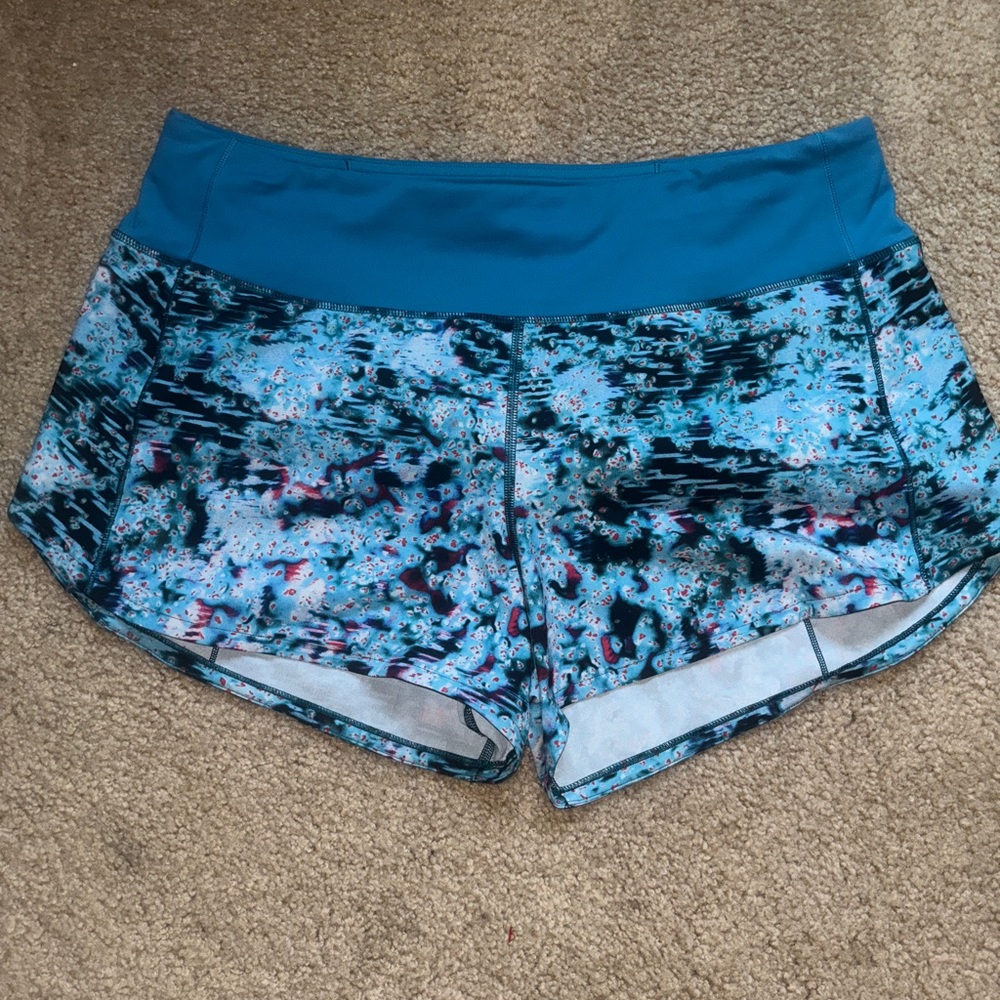 Lululemon Speed Up Short Long *4" | Size 10 | Hawaiian Blue | EUC - Picture 4 of 6